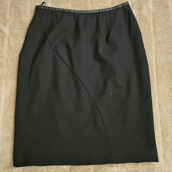 Gucci leather-trim skirt with front slit - Picture 5 of 10